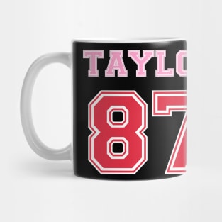 Pink Numbers Taylor 87 Men Women KIds Mug